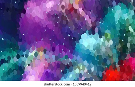 Geometric design halftone with a set of colorful abstract circles. Multicolor, rainbow vector layout with lines, rectangles. Decorative design in an abstract style with rectangles. EPS 10 Vector