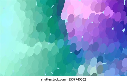 Geometric design halftone with a set of colorful abstract circles. Multicolor, rainbow vector layout with lines, rectangles. Decorative design in an abstract style with rectangles. EPS 10 Vector