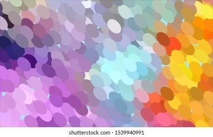Geometric design halftone with a set of colorful abstract circles. Multicolor, rainbow vector layout with lines, rectangles. Decorative design in an abstract style with rectangles. EPS 10 Vector