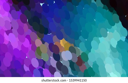 Geometric design halftone with a set of colorful abstract circles. Multicolor, rainbow vector layout with lines, rectangles. Decorative design in an abstract style with rectangles. EPS 10 Vector