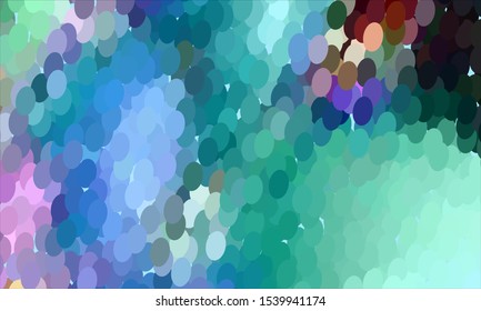 Geometric design halftone with a set of colorful abstract circles. Multicolor, rainbow vector layout with lines, rectangles. Decorative design in an abstract style with rectangles. EPS 10 Vector