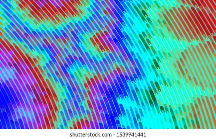 Geometric design halftone with a set of colorful abstract circles. Multicolor, rainbow vector layout with lines, rectangles. Decorative design in an abstract style with rectangles. EPS 10 Vector