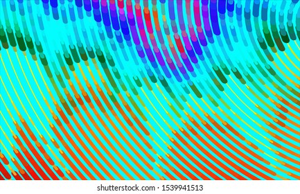 Geometric design halftone with a set of colorful abstract circles. Multicolor, rainbow vector layout with lines, rectangles. Decorative design in an abstract style with rectangles. EPS 10 Vector