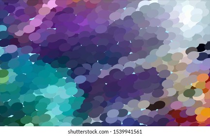 Geometric design halftone with a set of colorful abstract circles. Multicolor, rainbow vector layout with lines, rectangles. Decorative design in an abstract style with rectangles. EPS 10 Vector