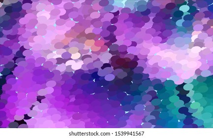 Geometric design halftone with a set of colorful abstract circles. Multicolor, rainbow vector layout with lines, rectangles. Decorative design in an abstract style with rectangles. EPS 10 Vector