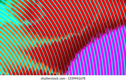 Geometric design halftone with a set of colorful abstract circles. Multicolor, rainbow vector layout with lines, rectangles. Decorative design in an abstract style with rectangles. EPS 10 Vector