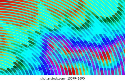 Geometric design halftone with a set of colorful abstract circles. Multicolor, rainbow vector layout with lines, rectangles. Decorative design in an abstract style with rectangles. EPS 10 Vector