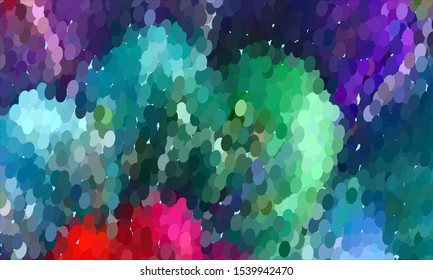 Geometric design halftone with a set of colorful abstract circles. Multicolor, rainbow vector layout with lines, rectangles. Decorative design in an abstract style with rectangles. EPS 10 Vector