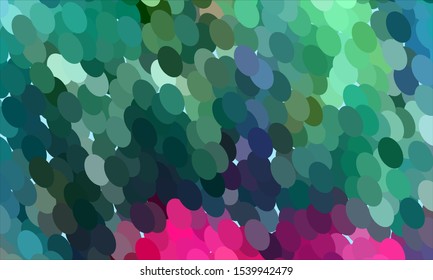 Geometric design halftone with a set of colorful abstract circles. Multicolor, rainbow vector layout with lines, rectangles. Decorative design in an abstract style with rectangles. EPS 10 Vector