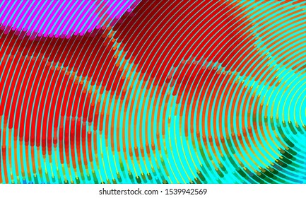 Geometric design halftone with a set of colorful abstract circles. Multicolor, rainbow vector layout with lines, rectangles. Decorative design in an abstract style with rectangles. EPS 10 Vector