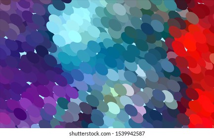 Geometric design halftone with a set of colorful abstract circles. Multicolor, rainbow vector layout with lines, rectangles. Decorative design in an abstract style with rectangles. EPS 10 Vector