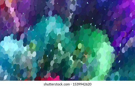 Geometric design halftone with a set of colorful abstract circles. Multicolor, rainbow vector layout with lines, rectangles. Decorative design in an abstract style with rectangles. EPS 10 Vector
