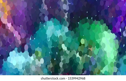 Geometric design halftone with a set of colorful abstract circles. Multicolor, rainbow vector layout with lines, rectangles. Decorative design in an abstract style with rectangles. EPS 10 Vector