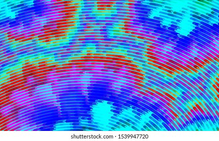 Geometric design halftone with a set of colorful abstract circles. Multicolor, rainbow vector layout with lines, rectangles. Decorative design in an abstract style with rectangles. EPS 10 Vector