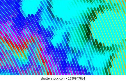 Geometric design halftone with a set of colorful abstract circles. Multicolor, rainbow vector layout with lines, rectangles. Decorative design in an abstract style with rectangles. EPS 10 Vector
