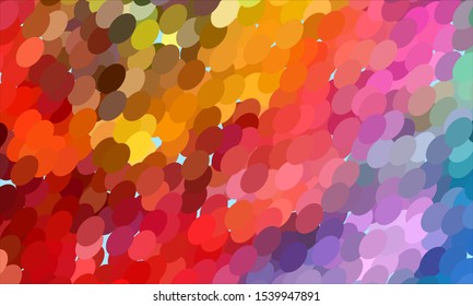 Geometric design halftone with a set of colorful abstract circles. Multicolor, rainbow vector layout with lines, rectangles. Decorative design in an abstract style with rectangles. EPS 10 Vector
