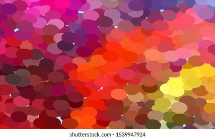 Geometric design halftone with a set of colorful abstract circles. Multicolor, rainbow vector layout with lines, rectangles. Decorative design in an abstract style with rectangles. EPS 10 Vector