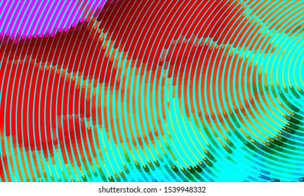 Geometric design halftone with a set of colorful abstract circles. Multicolor, rainbow vector layout with lines, rectangles. Decorative design in an abstract style with rectangles. EPS 10 Vector