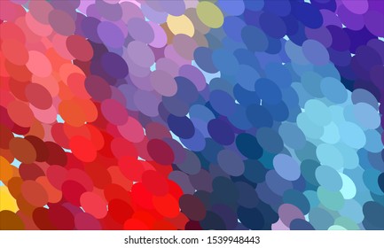Geometric design halftone with a set of colorful abstract circles. Multicolor, rainbow vector layout with lines, rectangles. Decorative design in an abstract style with rectangles. EPS 10 Vector