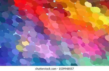 Geometric design halftone with a set of colorful abstract circles. Multicolor, rainbow vector layout with lines, rectangles. Decorative design in an abstract style with rectangles. EPS 10 Vector