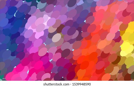 Geometric design halftone with a set of colorful abstract circles. Multicolor, rainbow vector layout with lines, rectangles. Decorative design in an abstract style with rectangles. EPS 10 Vector
