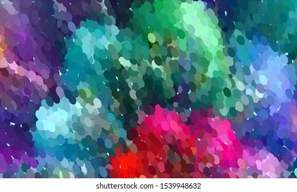 Geometric design halftone with a set of colorful abstract circles. Multicolor, rainbow vector layout with lines, rectangles. Decorative design in an abstract style with rectangles. EPS 10 Vector