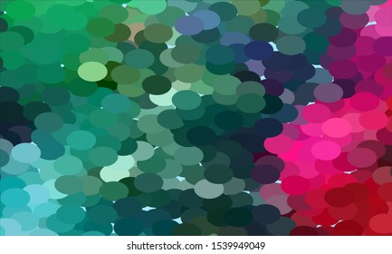 Geometric design halftone with a set of colorful abstract circles. Multicolor, rainbow vector layout with lines, rectangles. Decorative design in an abstract style with rectangles. EPS 10 Vector