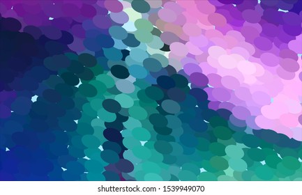 Geometric design halftone with a set of colorful abstract circles. Multicolor, rainbow vector layout with lines, rectangles. Decorative design in an abstract style with rectangles. EPS 10 Vector