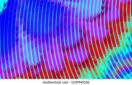 Geometric design halftone with a set of colorful abstract circles. Multicolor, rainbow vector layout with lines, rectangles. Decorative design in an abstract style with rectangles. EPS 10 Vector