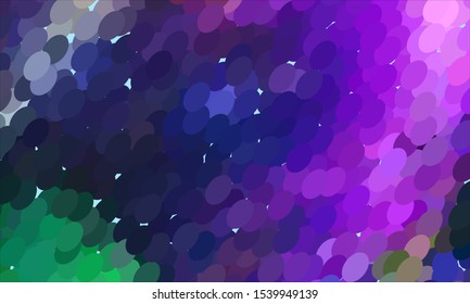 Geometric design halftone with a set of colorful abstract circles. Multicolor, rainbow vector layout with lines, rectangles. Decorative design in an abstract style with rectangles. EPS 10 Vector