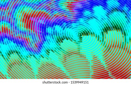 Geometric design halftone with a set of colorful abstract circles. Multicolor, rainbow vector layout with lines, rectangles. Decorative design in an abstract style with rectangles. EPS 10 Vector