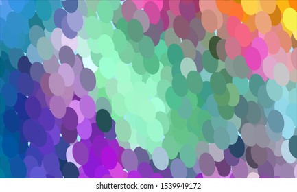 Geometric design halftone with a set of colorful abstract circles. Multicolor, rainbow vector layout with lines, rectangles. Decorative design in an abstract style with rectangles. EPS 10 Vector