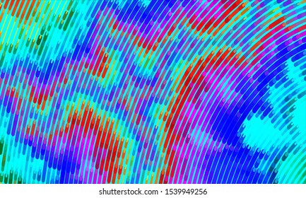 Geometric design halftone with a set of colorful abstract circles. Multicolor, rainbow vector layout with lines, rectangles. Decorative design in an abstract style with rectangles. EPS 10 Vector