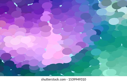 Geometric design halftone with a set of colorful abstract circles. Multicolor, rainbow vector layout with lines, rectangles. Decorative design in an abstract style with rectangles. EPS 10 Vector