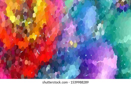 Geometric design halftone with a set of colorful abstract circles. Multicolor, rainbow vector layout with lines, rectangles. Decorative design in an abstract style with rectangles. EPS 10 Vector