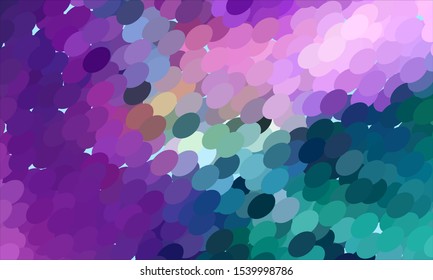 Geometric design halftone with a set of colorful abstract circles. Multicolor, rainbow vector layout with lines, rectangles. Decorative design in an abstract style with rectangles. EPS 10 Vector