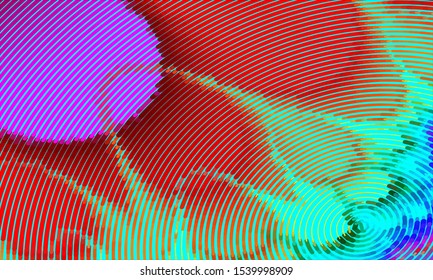 Geometric design halftone with a set of colorful abstract circles. Multicolor, rainbow vector layout with lines, rectangles. Decorative design in an abstract style with rectangles. EPS 10 Vector