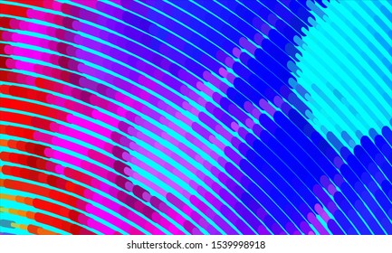 Geometric design halftone with a set of colorful abstract circles. Multicolor, rainbow vector layout with lines, rectangles. Decorative design in an abstract style with rectangles. EPS 10 Vector