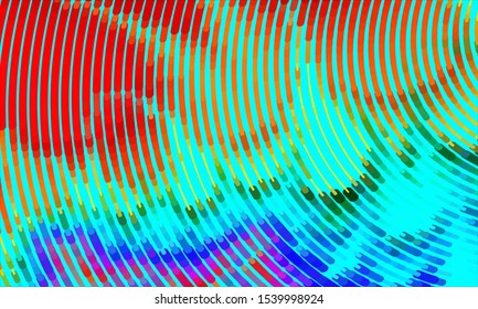 Geometric design halftone with a set of colorful abstract circles. Multicolor, rainbow vector layout with lines, rectangles. Decorative design in an abstract style with rectangles. EPS 10 Vector