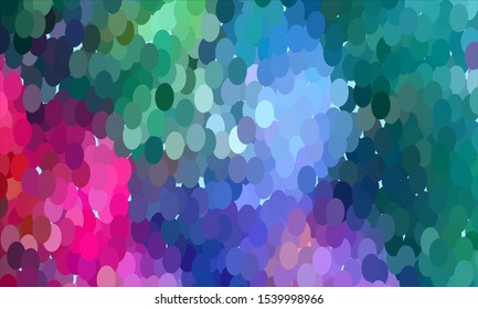 Geometric design halftone with a set of colorful abstract circles. Multicolor, rainbow vector layout with lines, rectangles. Decorative design in an abstract style with rectangles. EPS 10 Vector