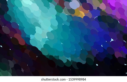 Geometric design halftone with a set of colorful abstract circles. Multicolor, rainbow vector layout with lines, rectangles. Decorative design in an abstract style with rectangles. EPS 10 Vector