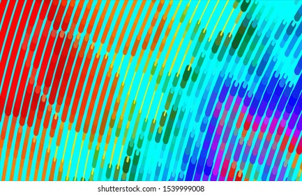 Geometric design halftone with a set of colorful abstract circles. Multicolor, rainbow vector layout with lines, rectangles. Decorative design in an abstract style with rectangles. EPS 10 Vector
