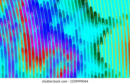 Geometric design halftone with a set of colorful abstract circles. Multicolor, rainbow vector layout with lines, rectangles. Decorative design in an abstract style with rectangles. EPS 10 Vector