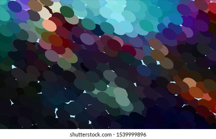 Geometric design halftone with a set of colorful abstract circles. Multicolor, rainbow vector layout with lines, rectangles. Decorative design in an abstract style with rectangles. EPS 10 Vector