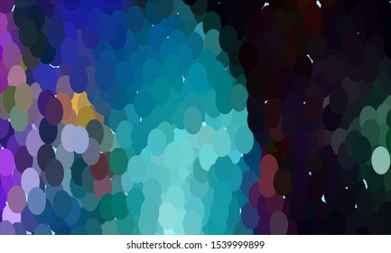 Geometric design halftone with a set of colorful abstract circles. Multicolor, rainbow vector layout with lines, rectangles. Decorative design in an abstract style with rectangles. EPS 10 Vector