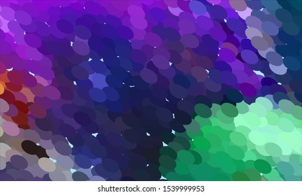 Geometric design halftone with a set of colorful abstract circles. Multicolor, rainbow vector layout with lines, rectangles. Decorative design in an abstract style with rectangles. EPS 10 Vector