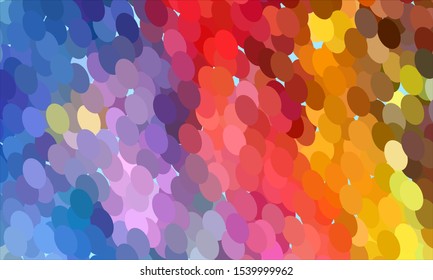 Geometric design halftone with a set of colorful abstract circles. Multicolor, rainbow vector layout with lines, rectangles. Decorative design in an abstract style with rectangles. EPS 10 Vector