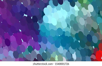 Geometric design halftone with a set of colorful abstract circles. Multicolor, rainbow vector layout with lines, rectangles. Decorative design in an abstract style with rectangles. EPS 10 Vector