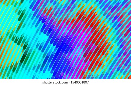 Geometric design halftone with a set of colorful abstract circles. Multicolor, rainbow vector layout with lines, rectangles. Decorative design in an abstract style with rectangles. EPS 10 Vector
