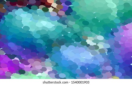 Geometric design halftone with a set of colorful abstract circles. Multicolor, rainbow vector layout with lines, rectangles. Decorative design in an abstract style with rectangles. EPS 10 Vector